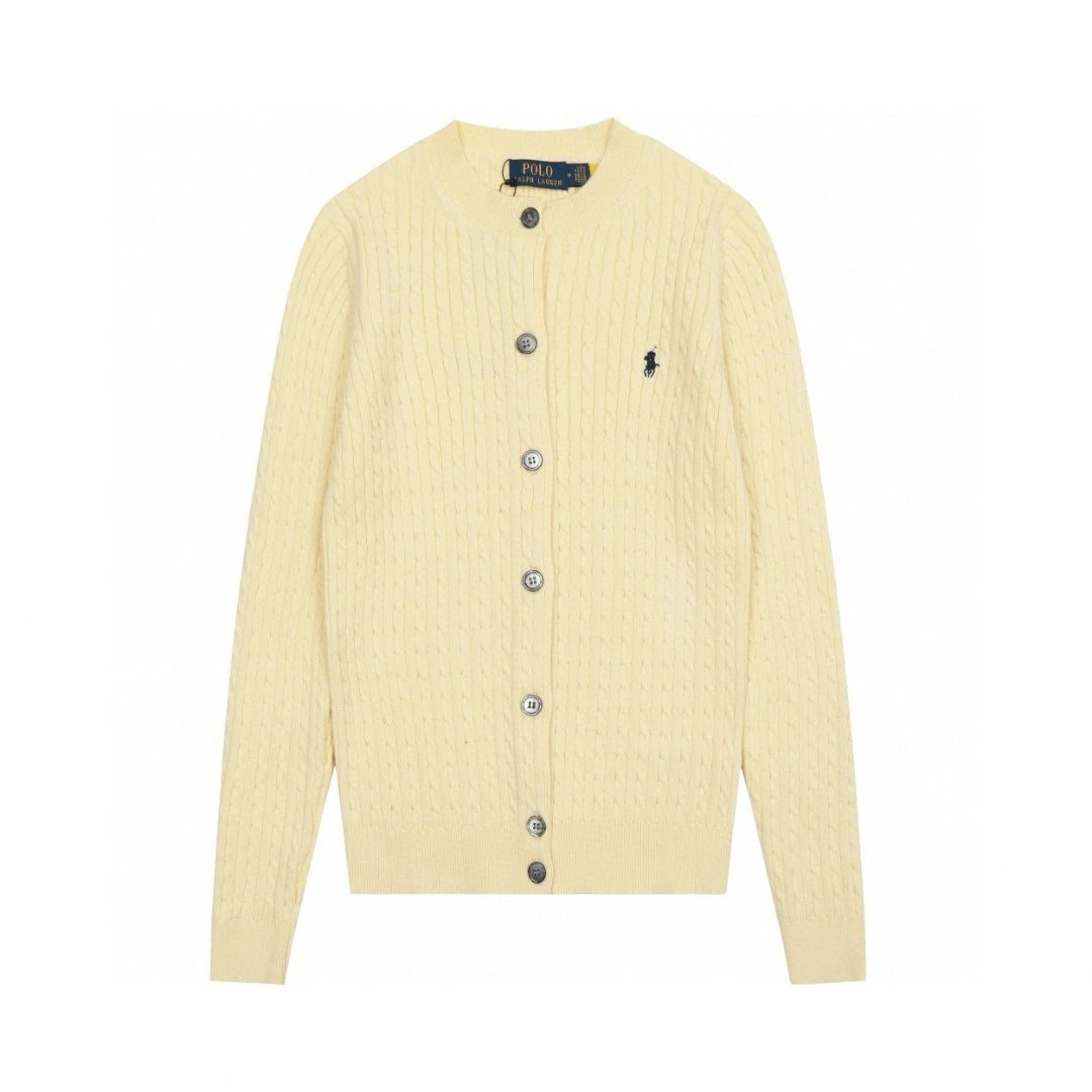 Ralph Lauren Sweater Top Version Standard Fine Twisted Classic Sweater Cardigan Sweater Coat