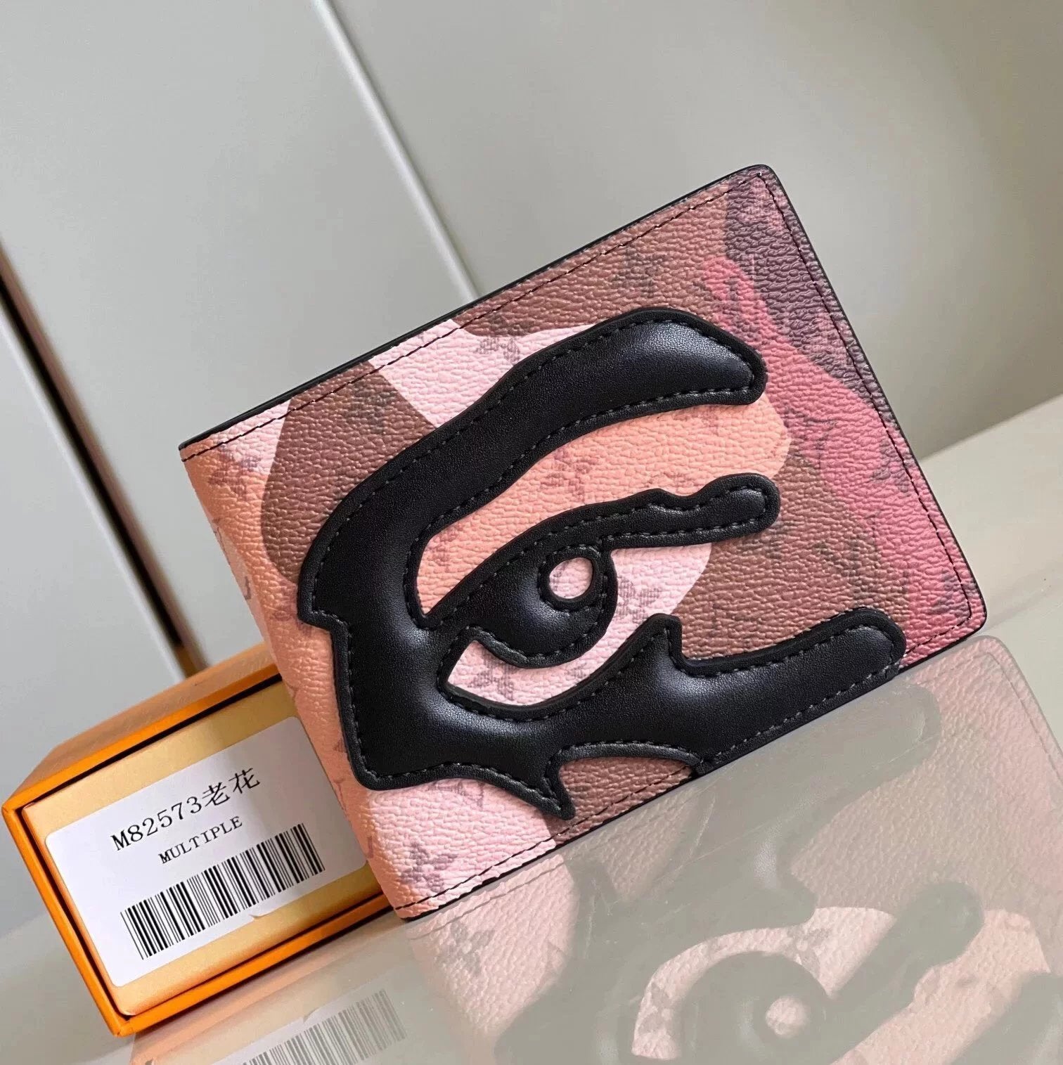 Louis Vuitton LV Wallets/Clutches Top version 【**Version】Faces Theme Series Wallet Wallet Card Holder Monogram Cowhide Zipper Wallet Men's and Women's Same Wallet Card Holder