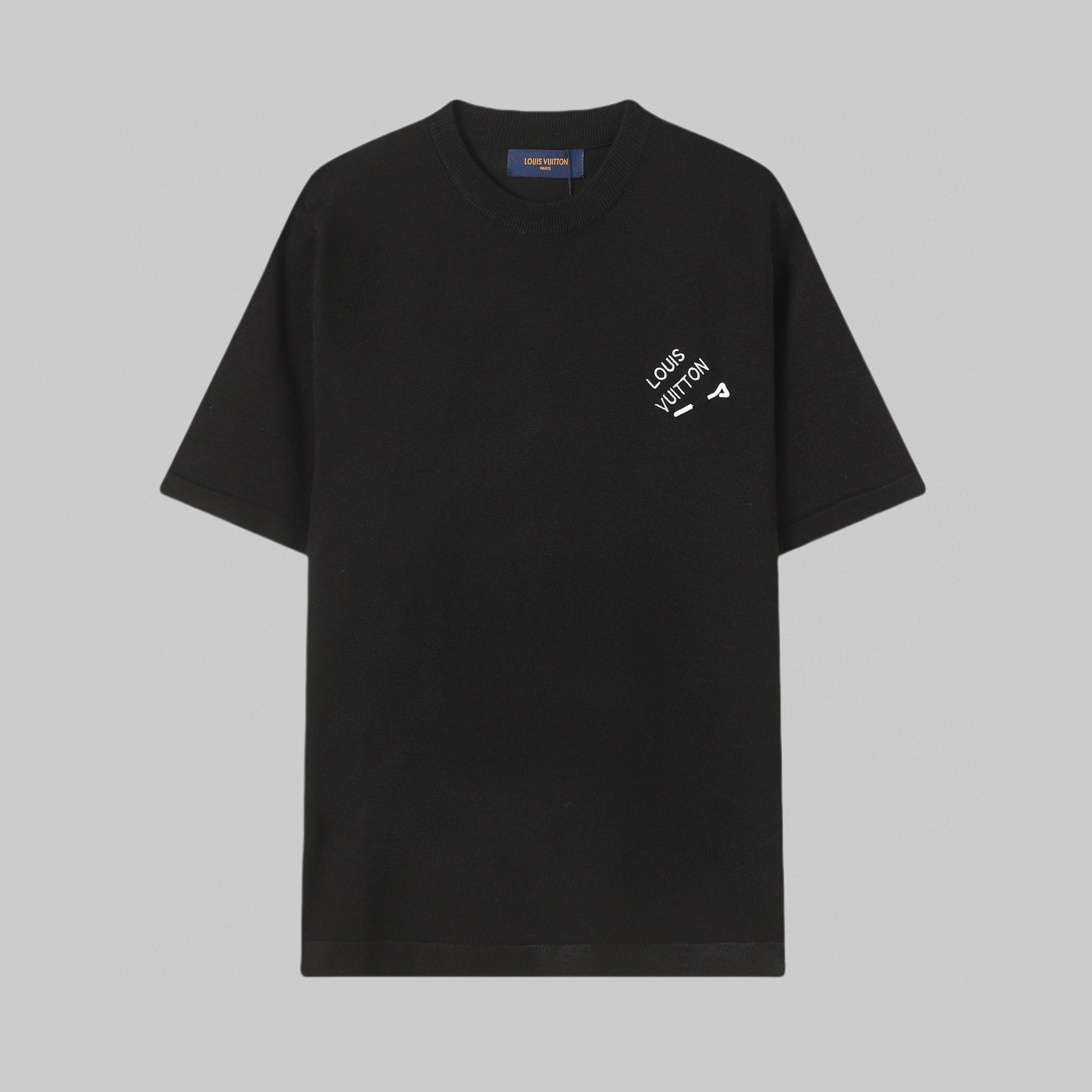 Louis Vuitton LV T-shirt Classic Letter Brooch Embroidery on the Chest logo round Neck Short Sleeve25ss New Pure Cotton Unisex Style T T-shirt OS Loose Fit Base Shirt Half Sleeve T-Shirt Top Half Sleeve