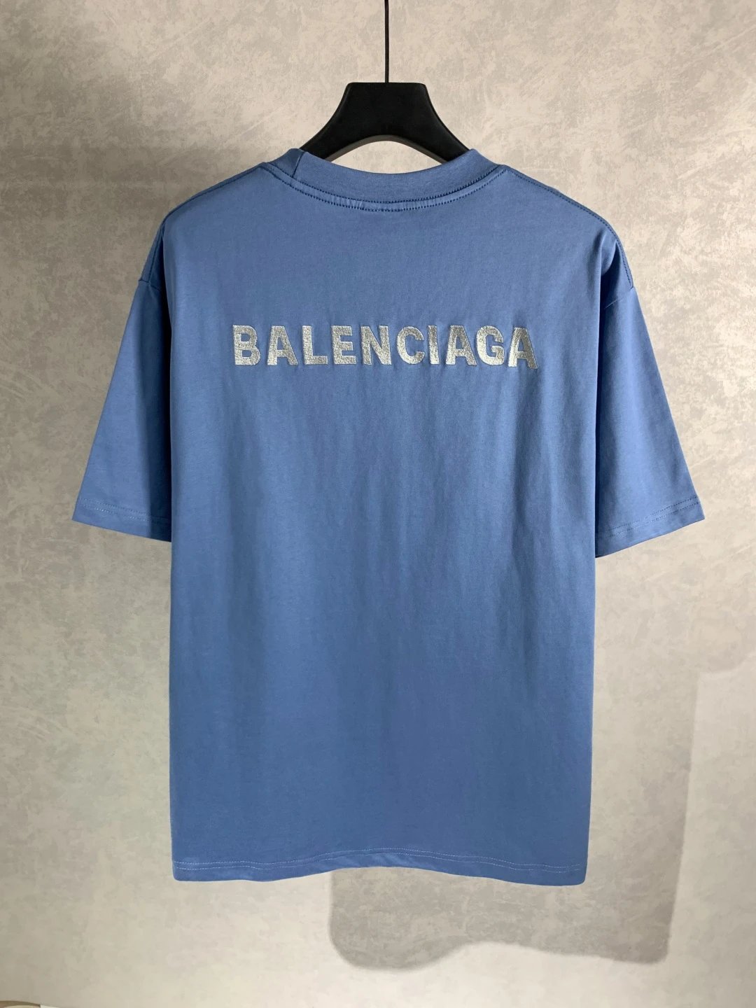 Balenciaga T-shirt Front and back brand letter embroidery logo round Neck Short Sleeve25ss New pure cotton T Unisex T-Shirt OS Drop Shoulder Loose Fit Base Shirt Top T-Shirt Short Sleeve