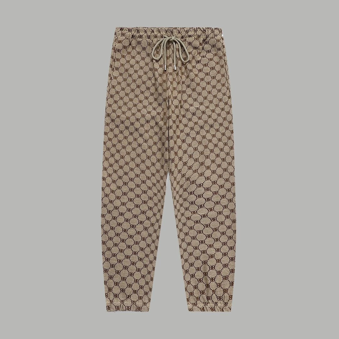 Balenciaga Sweatpants Full Print Embroidered Casual Jogger Pants Unisex New Autumn Winter Sportswear