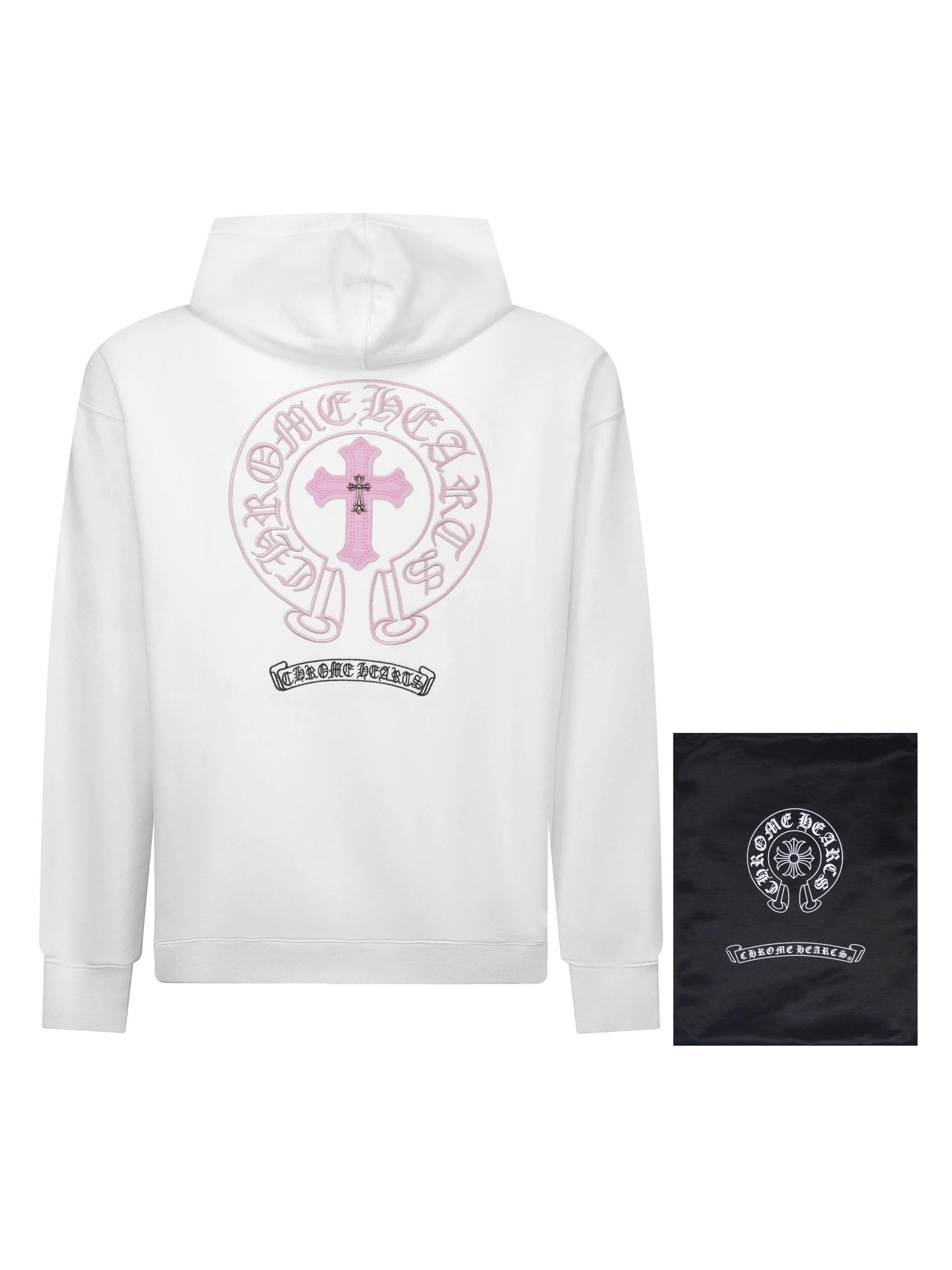 Chrome Hearts Hoodie Heavy Embroidery Sanskrit Hoodie Sweatshirt Casual Loose Fit Pure Cotton Terry Pullover Hoodie Os Unisex Sports Tracksuit Top24ss Autumn and Winter New Products