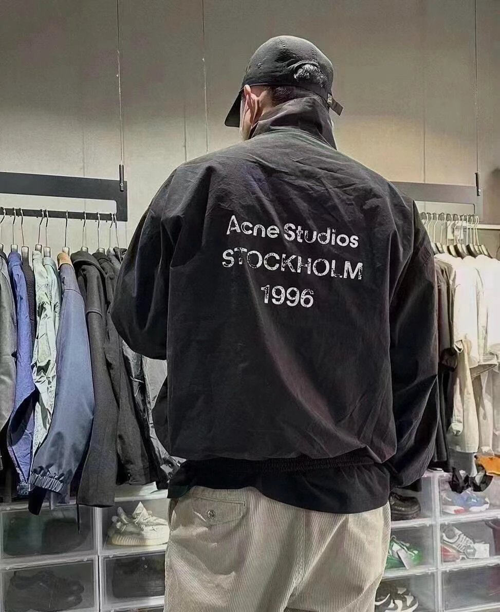 Acne Studios Jackets Top Version Counter Same Style Spring and Autumn Fashion Brand Luxury Men and Women Same Style Casual Jacket Coat