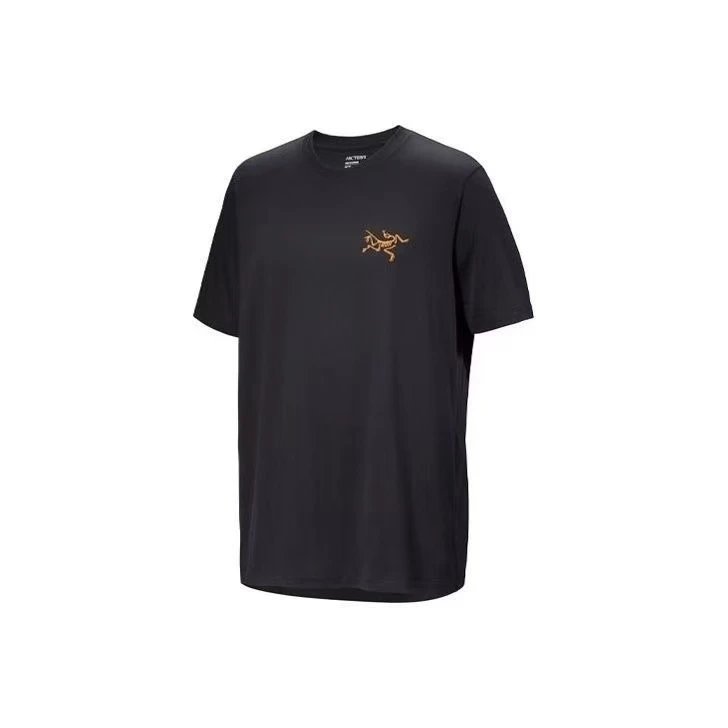 Arc'teryx T-shirt Chest Skeleton Embroidery logo round Neck Short Sleeve25ss New Pure Cotton Unisex Style T T-shirt OS Loose Fit Base Shirt Half Sleeve T-Shirt Top Half Sleeve