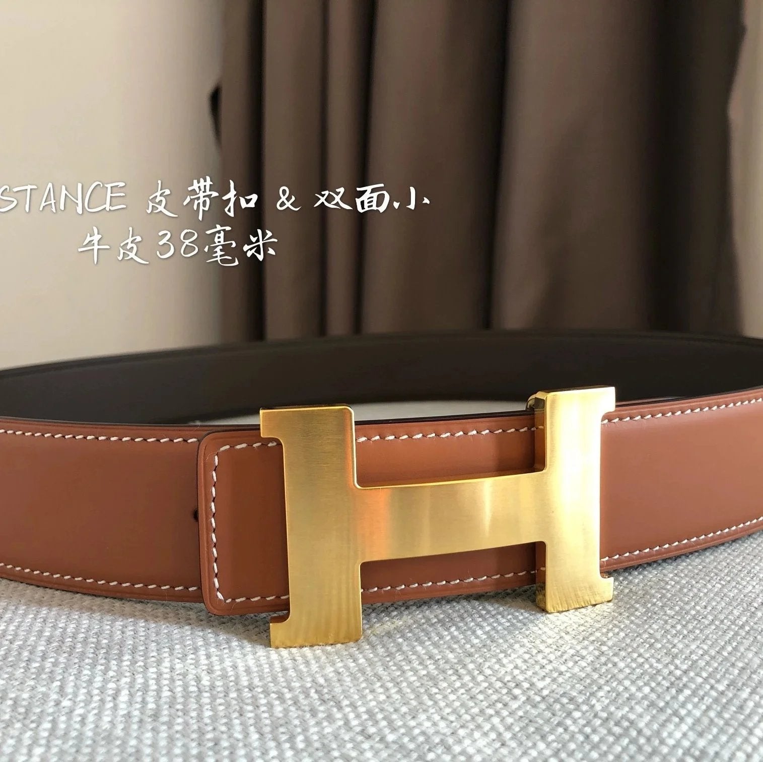 Hermes Belt Top version Men's Women's Belt Genuine Leather Double-Sided Belt Italy Imported First Layer Cowhide Leather Pure Original Leather Pure Steel Buckle h Home Pant Belt