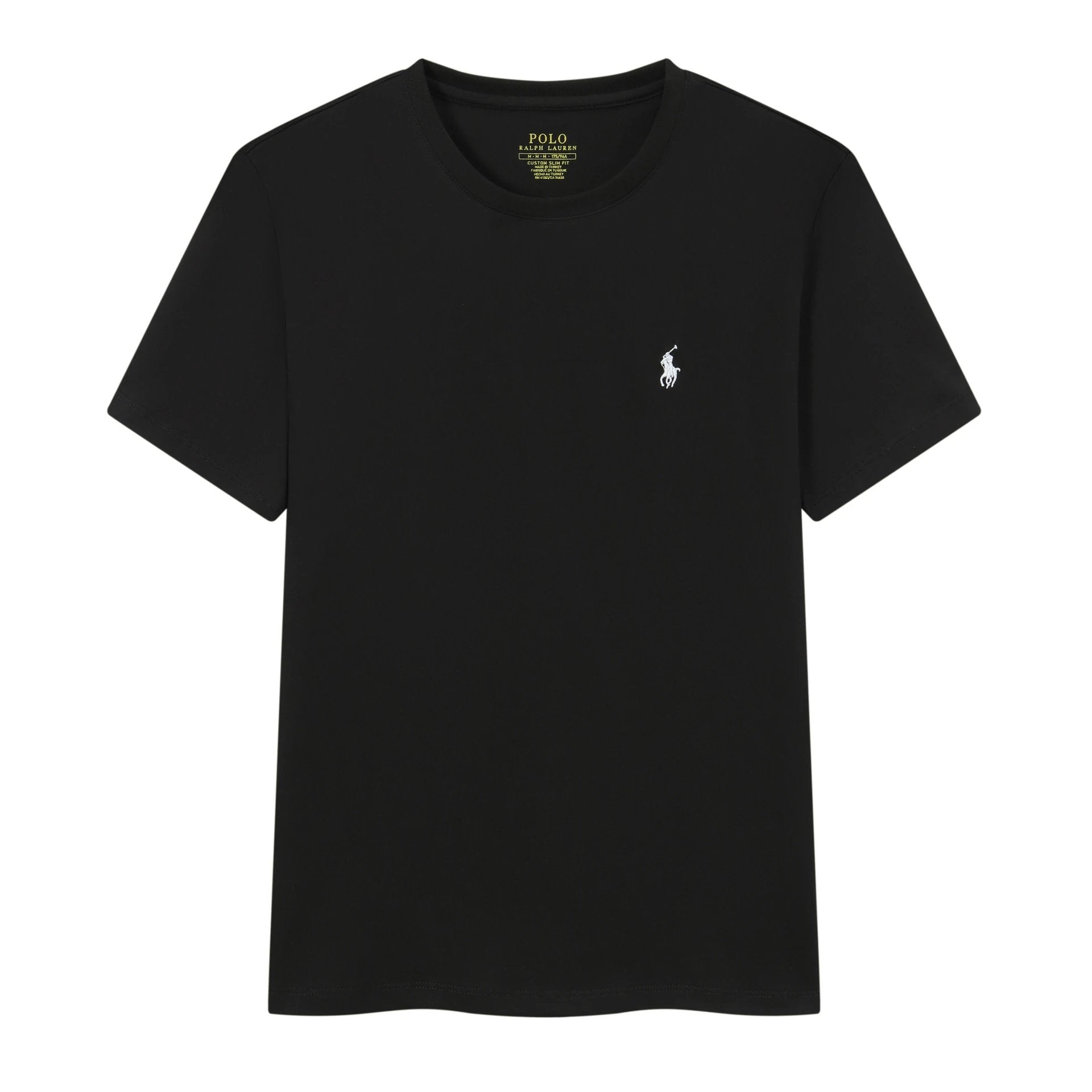 Ralph Lauren T-shirt D77Summer New Cotton round Neck Short Sleeve Men T T-shirt Solid Color Casual Fashion Half Sleeve Bottoming Shirt-CY