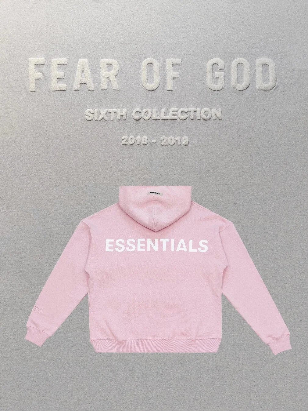 ESSENTIALS Hoodie Top Version Spring and Autumn Reflective6TH Main Line Hooded Pullover