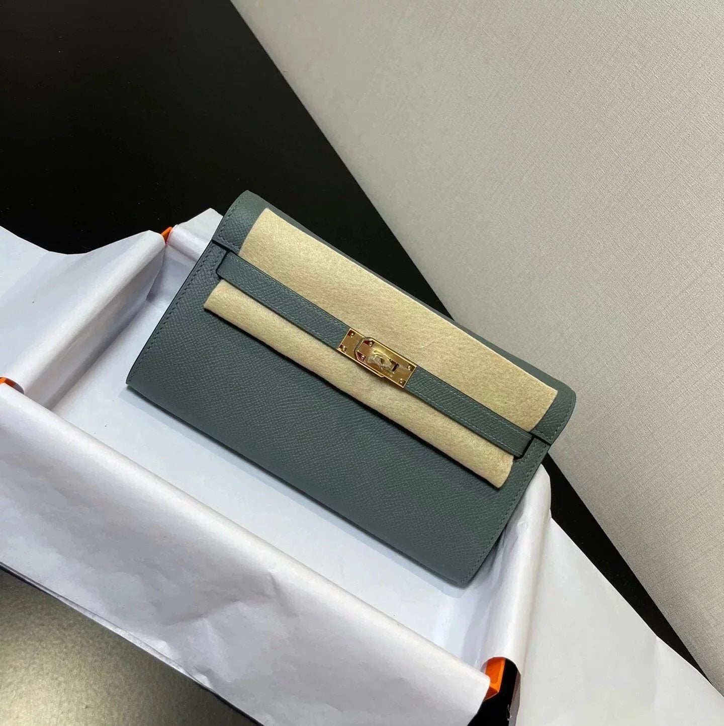 Hermes women's bag Top version hermeskellywoc2021New Second Generation Mini Kelly Bag togoWOC Import Epsom Women's Leather Shoulder Crossbody Bag