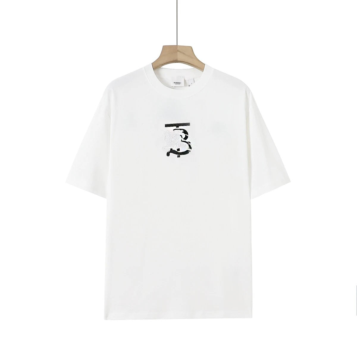 Burberry T-shirt Chest TB Letter Embroidery logo round Neck Short Sleeve25ss New pure cotton T Unisex T-Shirt OS Drop Shoulder Loose Fit Base Shirt Top T-Shirt Short Sleeve