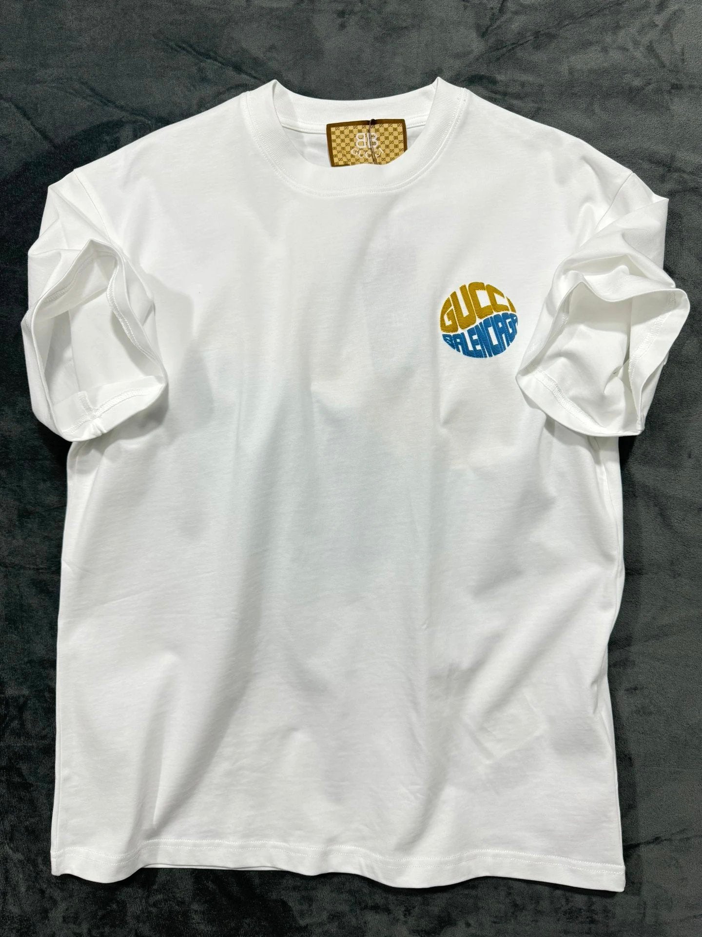 Balenciaga T-shirt Year of the Snake Limited Round Neck Short Sleeve25ss New Pure Cotton Unisex Style T T-shirt OS Loose Fit Base Shirt Short Sleeve Top T-Shirt