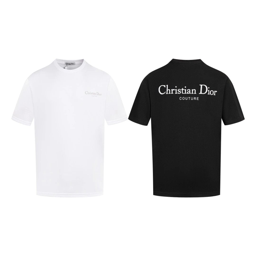 Dior T-shirt Chest Letter Print logo round Neck Short Sleeve25ss New pure cotton T Unisex T-Shirt OS Drop Shoulder Loose Fit Base Shirt Top T-Shirt Short Sleeve