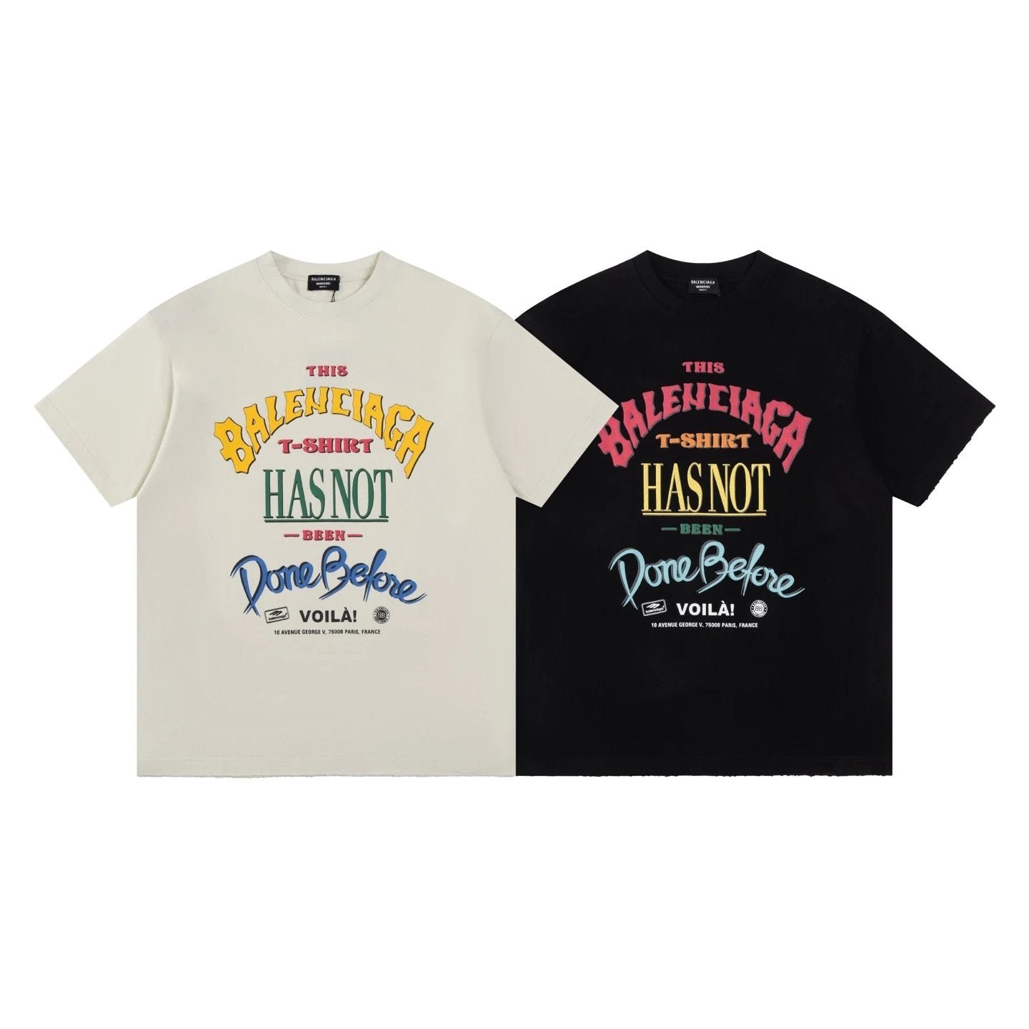 Balenciaga T-shirt Chest Letter Print logo round Neck Short Sleeve25ss New pure cotton T Unisex T-Shirt OS Loose Fit Base Shirt Top Half Sleeve T-Shirt