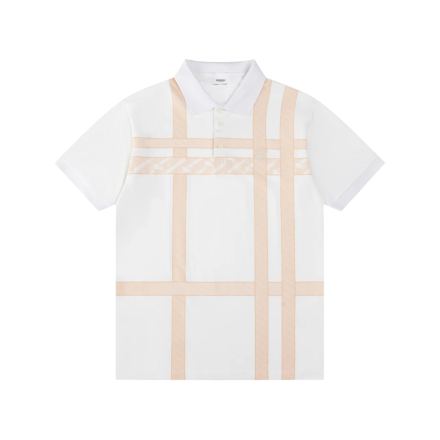 Burberry T-shirt Front Print Matching logo Embroidery POLO Shirt Lapel Short Sleeve25ss New Unisex Style OS Loose T Summer Half Sleeve Business Shirt Plus Size T-Shirt