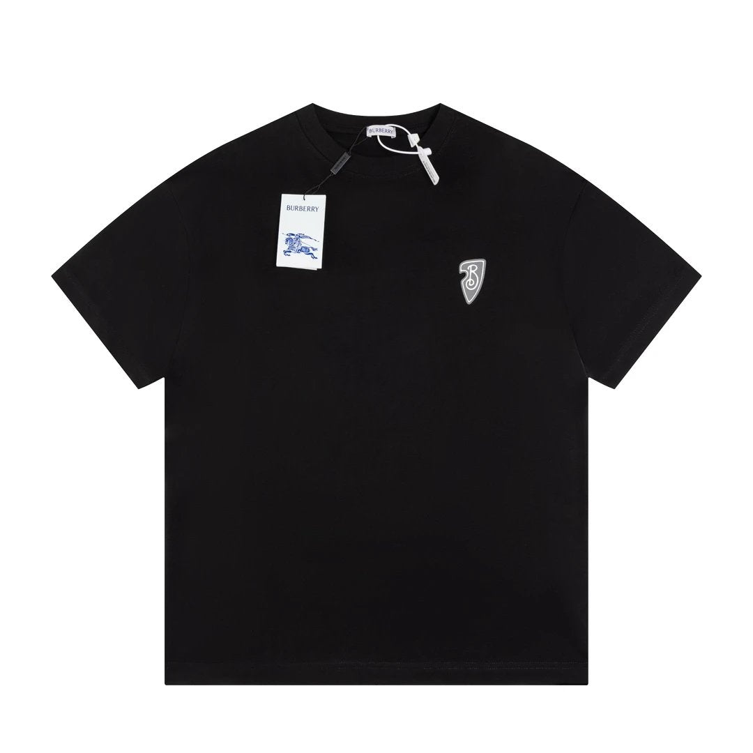 Burberry T-shirt Backside Print logo round Neck Short Sleeve25ss New pure cotton T Unisex T-Shirt OS Loose Fit Base Shirt Top Half Sleeve T-Shirt