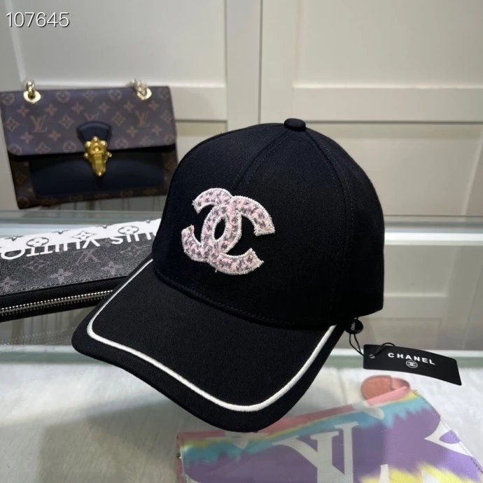 Chanel Hat High Quality New Peaked Cap New Simple Embroidery logo Baseball Cap,New Shipment,Big Brand's Same Style Super Easy to Match,Hurry up and Buy It!