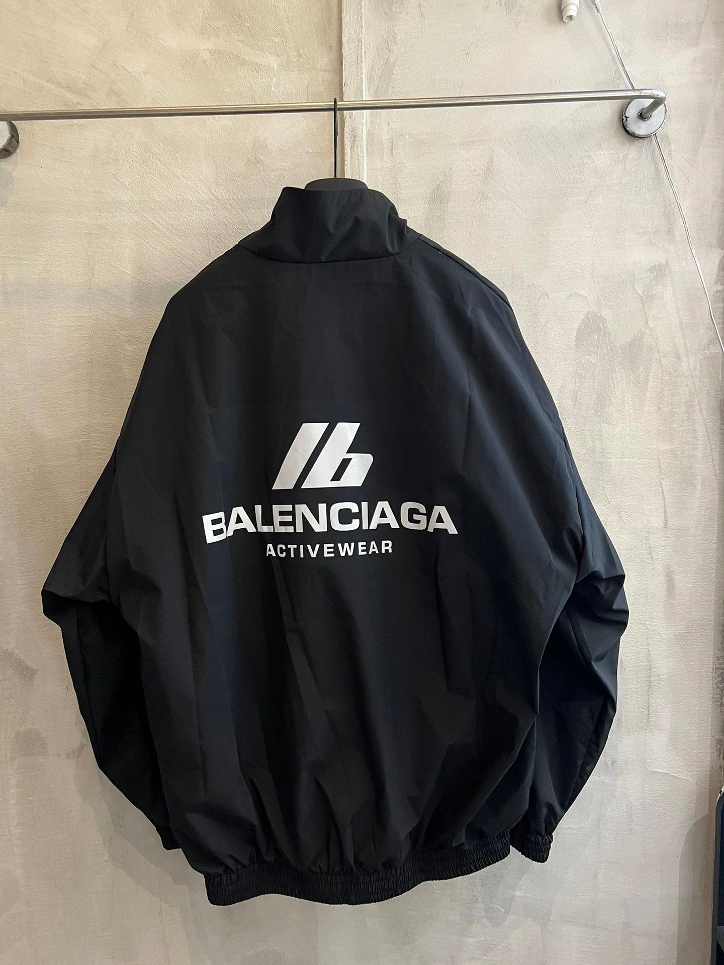 Balenciaga Jackets Fal Sports Series Textured Nylon Fiber High Collar Windbreaker Waterproof Jacket Unisex Autumn Winter New Arrival