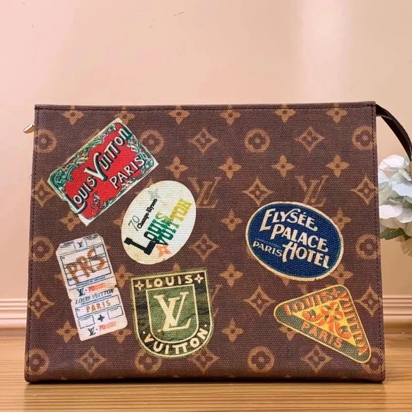 Louis Vuitton LV Wallets/Clutches Top version Premium Version✨24New Presbyopic(Badge)Series Men's and Women's Wallets【Zippy Zipper Wallet】M60017M83519M82383【Mahjong Handbag】M58009【CosmeticPouch Cosmetic bag】M83597