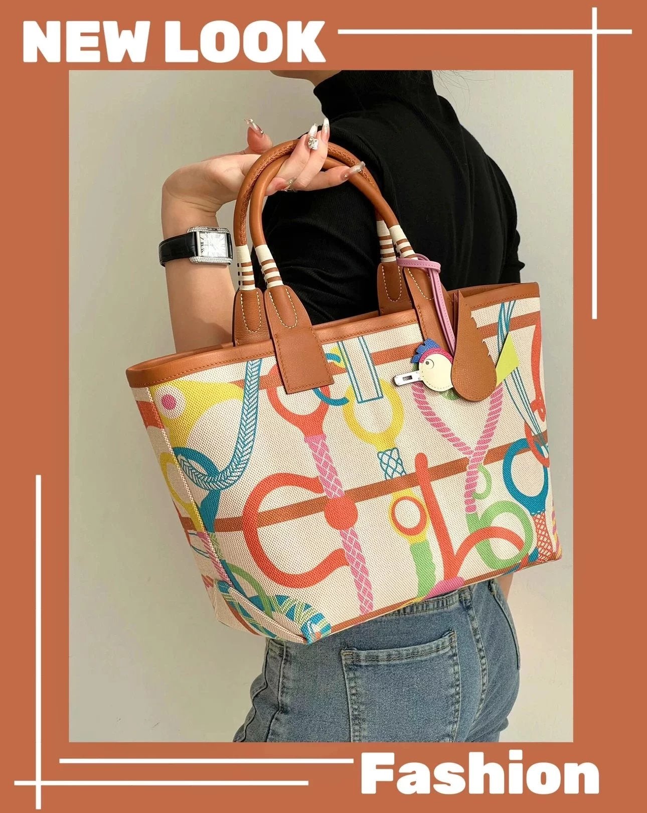 Hermes women's bag Top version New Canvas Bag Steeple25Pure Hand Production23New Steeple25Handbag Canvas Handbag