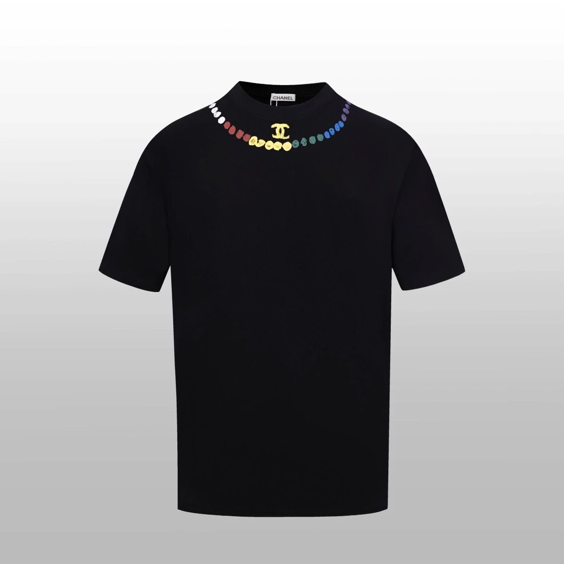 Chanel T-shirt Short Sleeve T T-shirt Hand-Painted Pattern Short Sleeve
-Color:Black and White
-Size:XSSML
-Accessories:Full Set of Customized Accessories
-Version:Loose Men and Women Same Style