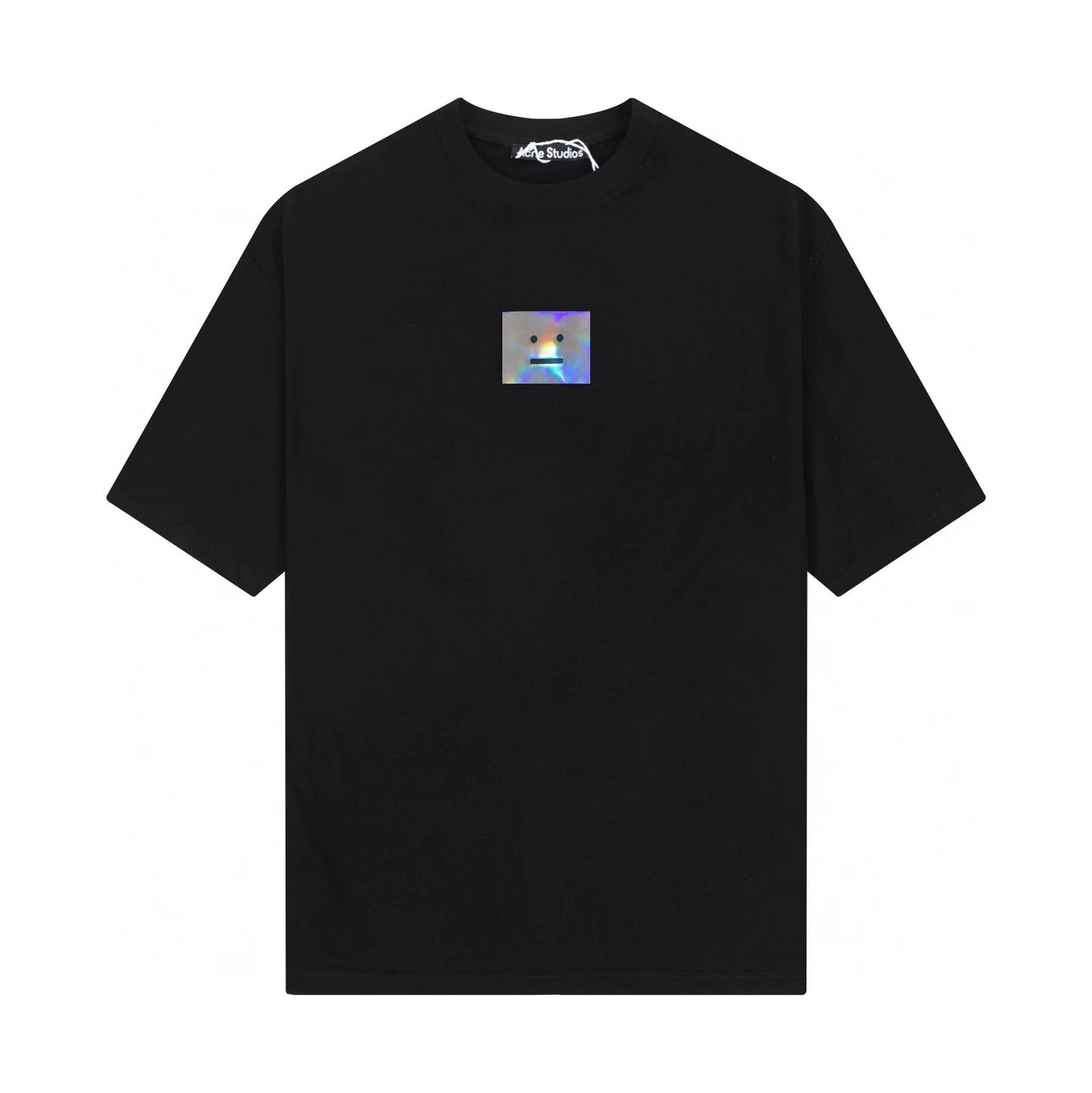 Acne Studios T-shirt Top Version Counter Same Style Cotton Short Sleeve T T-shirt Men's and Women's Loose Bottoming Shirt2024New Summer