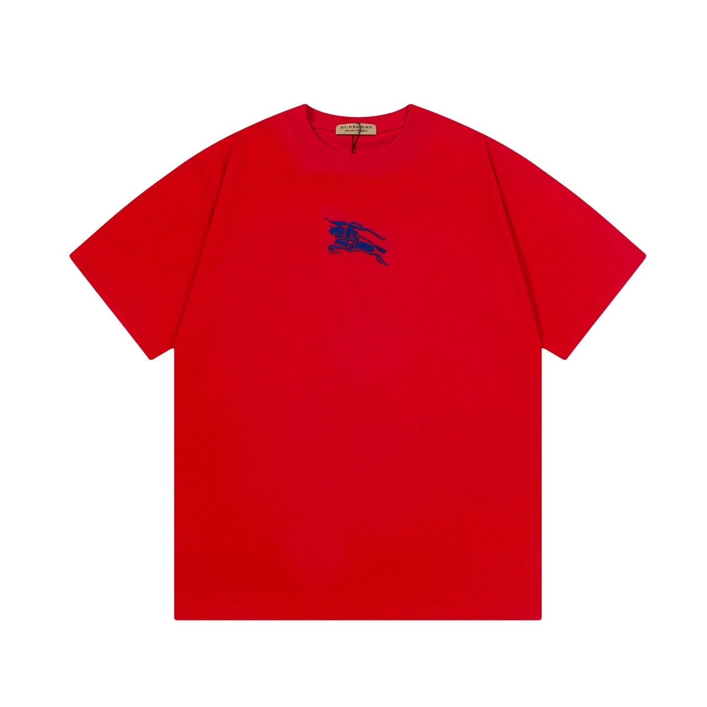 Burberry T-shirt Letter Embroidery logo round Neck Short Sleeve25ss New pure cotton T Unisex T-Shirt OS Loose Fit Base Shirt Top Half Sleeve T-Shirt