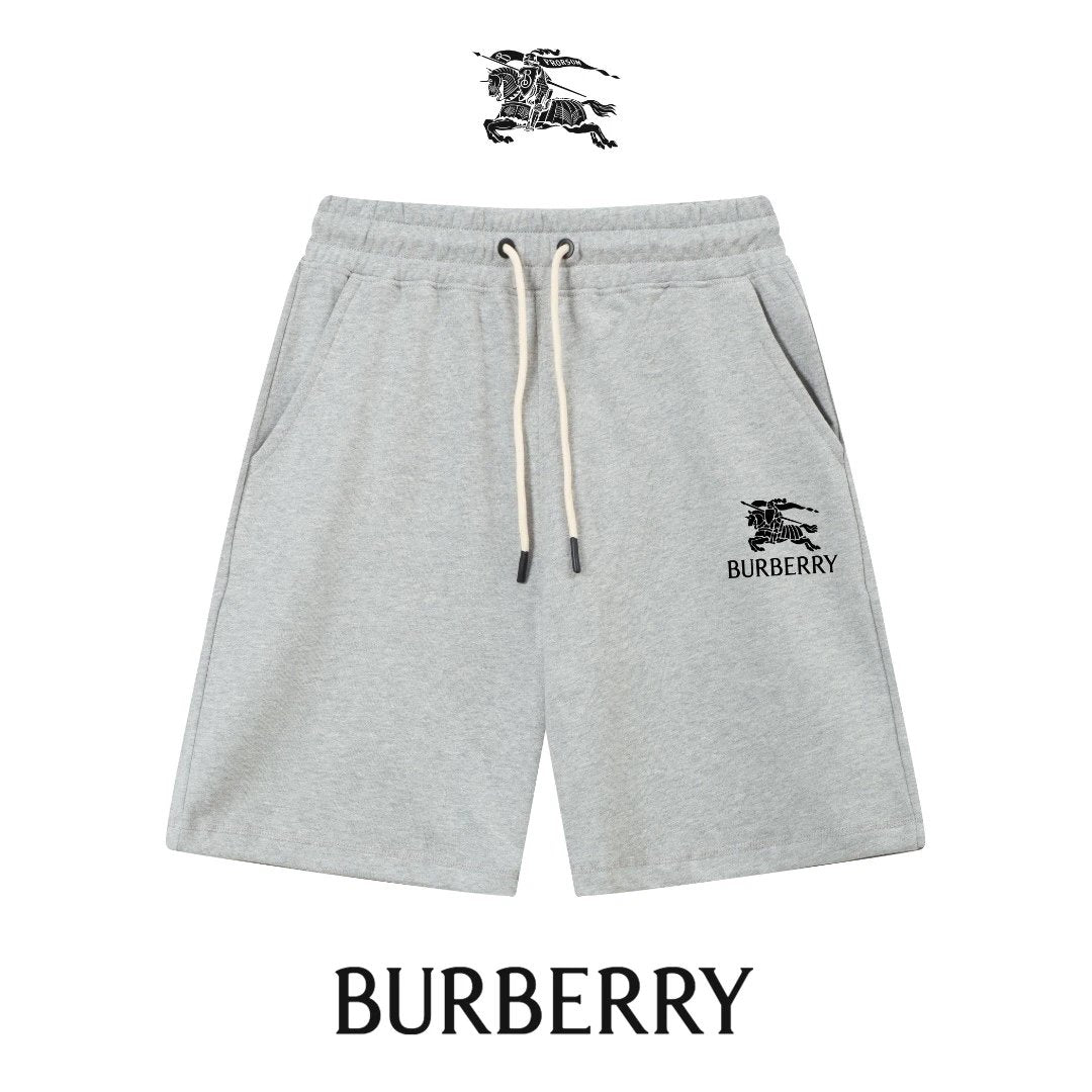 Burberry Shorts Embroidery logo Five-point Shorts25ss New Drawstring Casual Pants for Men and Women, Summer Style5Two-in-One Casual Sweatpants Pure Cotton Joggers