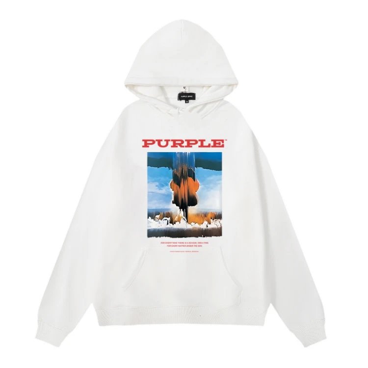 Purple Brand Hoodie Hooded Sweater Fashionablesweatshirt-SQ002