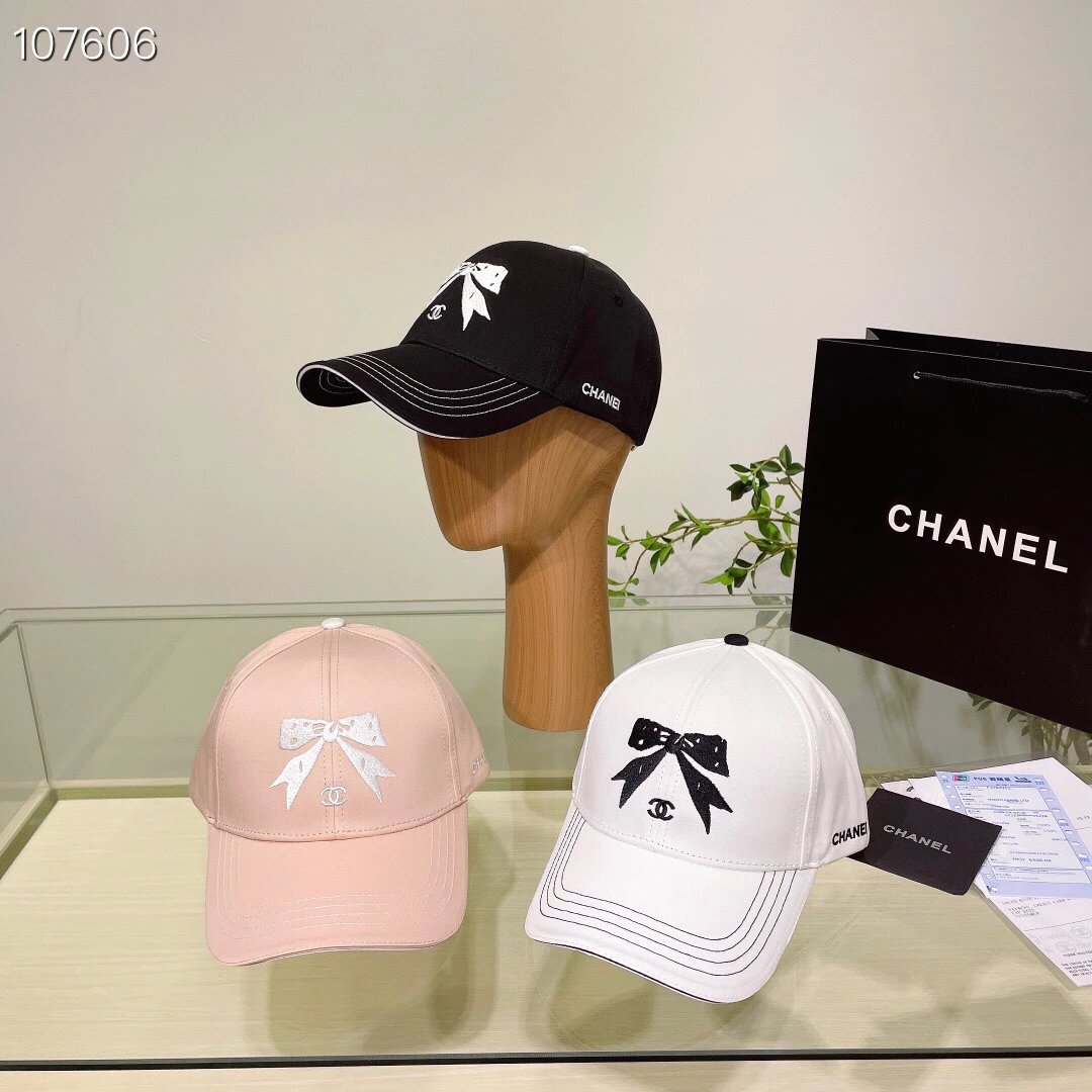 Chanel Hat New Baseball Cap,logo Bowknot Chic Fashion Design Running Volume New Product