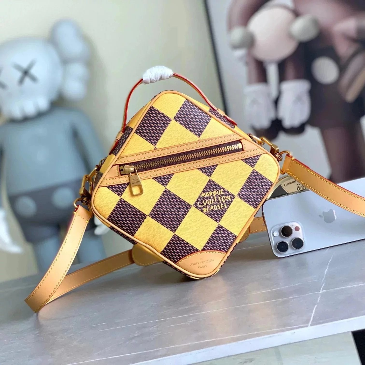 Louis Vuitton LV Men's Bag Top version 【Super Original Order】24Latest Spring and Summer CHESS Chessboard Men's Square Bag Shoulder Crossbody Messenger Bag N40548N40561N40547N40563N40562