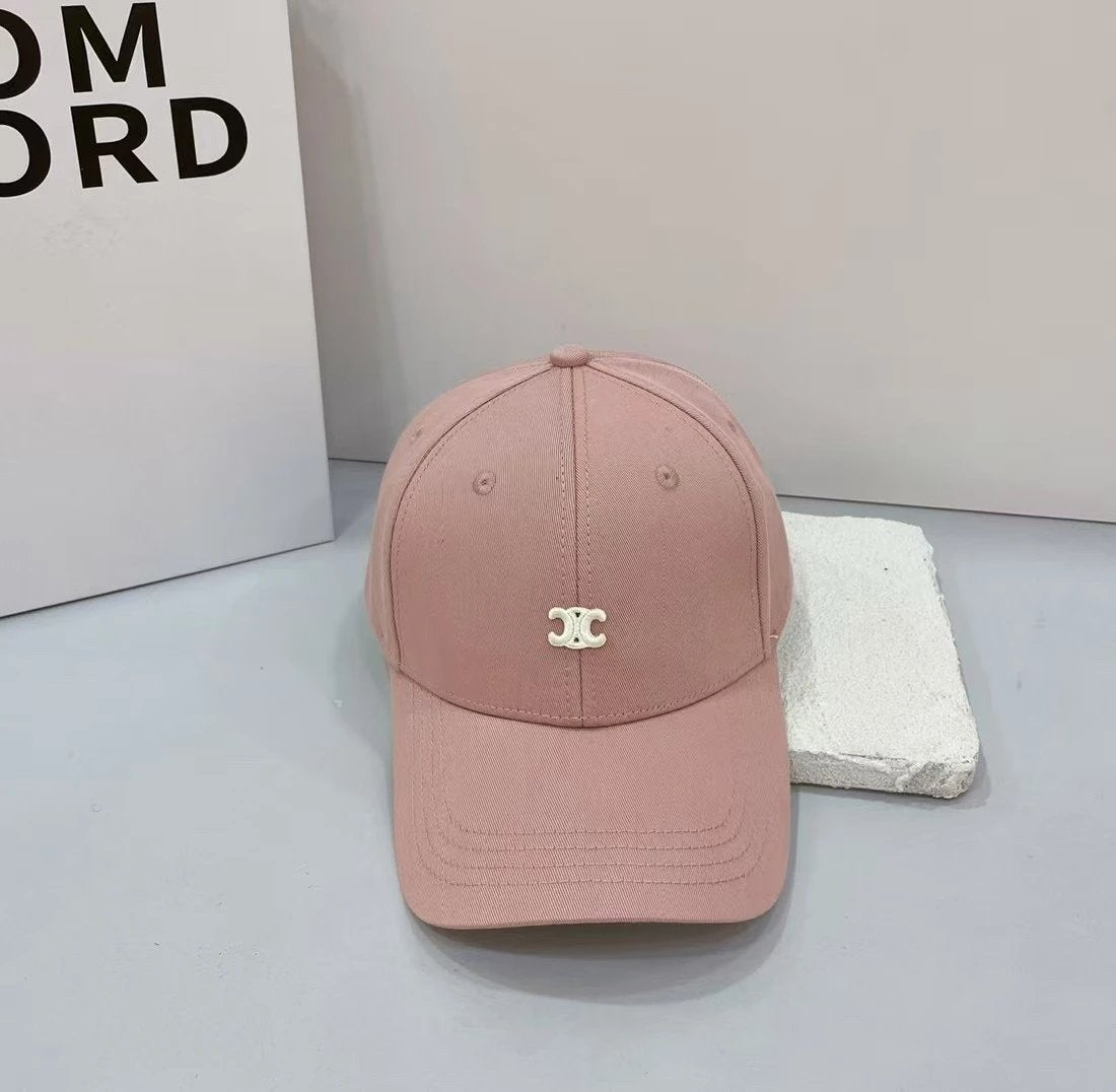 Celine Hat Letter Embroidery logo Baseball Cap Sunshade Sun Protection Duckbill Cap Unisex Couple Style Large Head Circumference Slimming Face Curved Brim Versatile Sports Hat