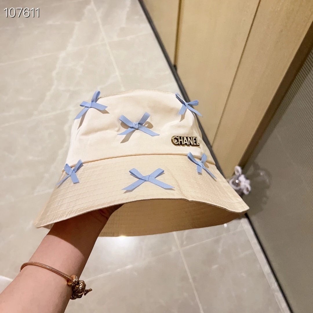 Chanel Hat High Quality with Dustproof Bag2023New Bow Gentle Bucket Hat,The Holiday Style Is Super Easy to Match,Hurry up and Buy It!