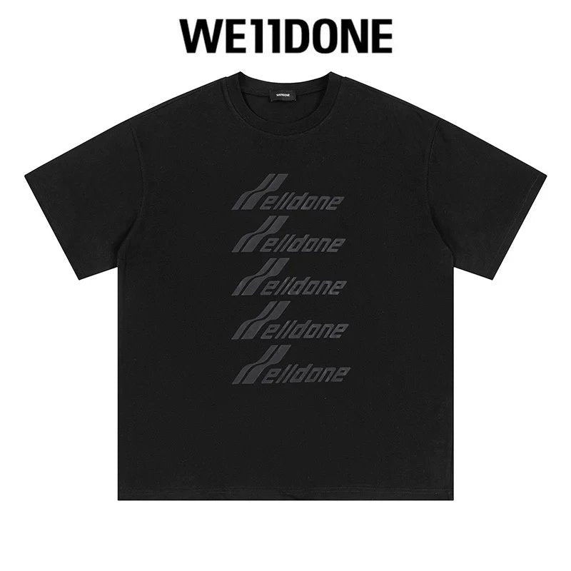 We11done T-shirt Top Spring and Summer New Large Letter Bullet Screen LOGO Simple Short Sleeve T T-shirt Loose Fashion Brand