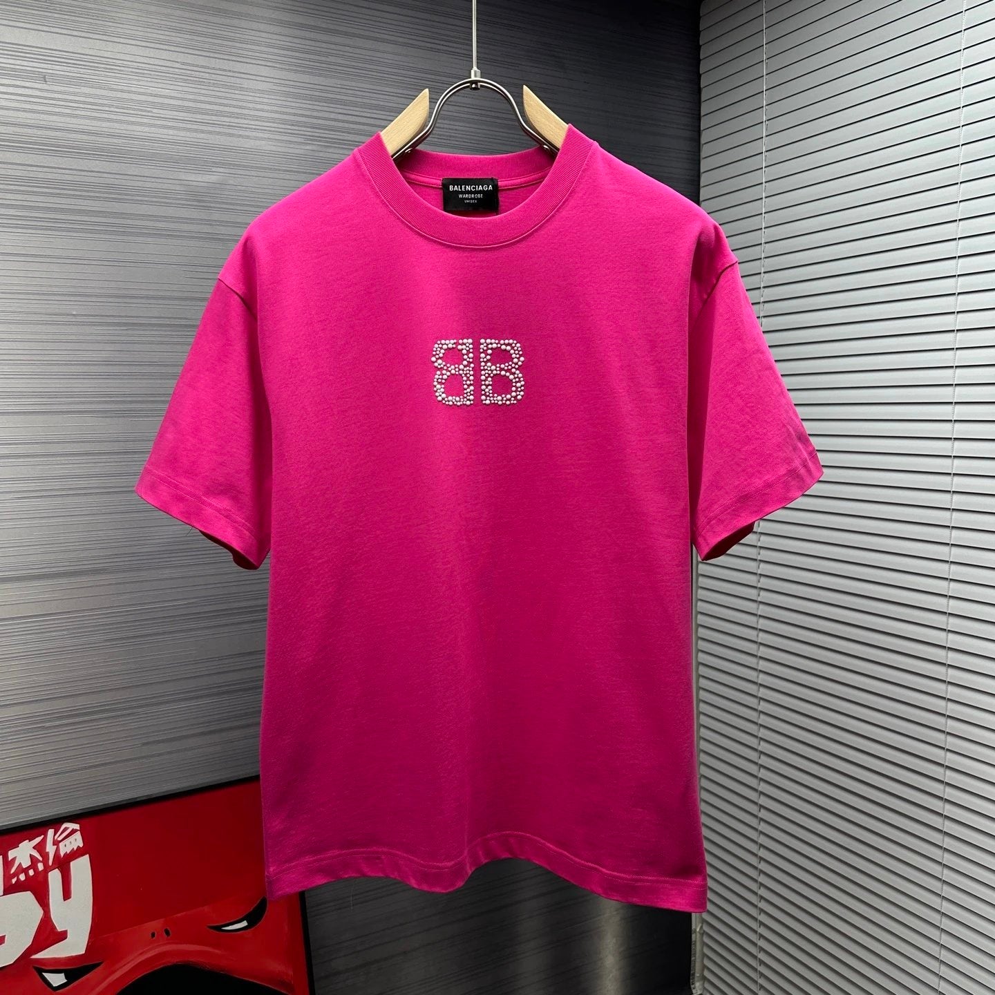 Balenciaga T-shirt Front and back embossed lettering logo round Neck Short Sleeve25ss New Pure Cotton Unisex Style T T-shirt OS Loose Fit Base Shirt Top Half Sleeve T-Shirt