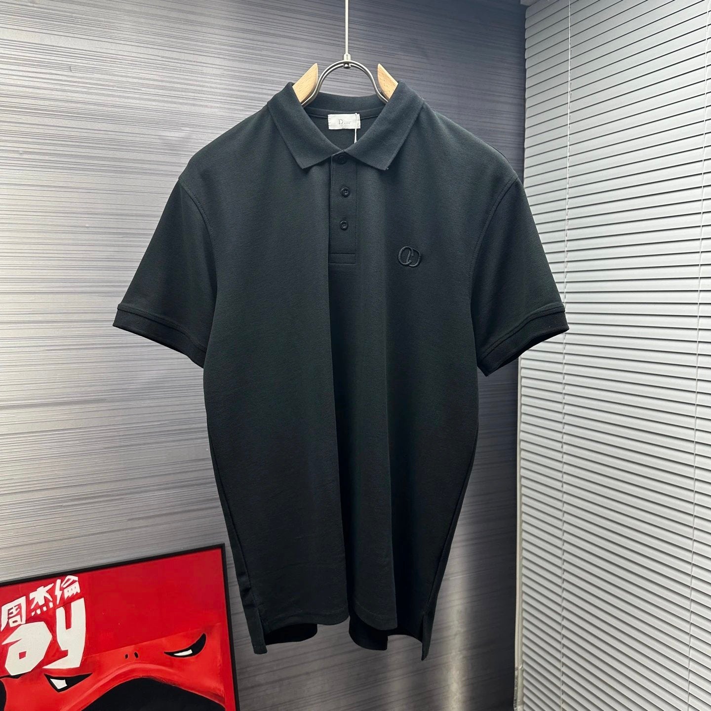 Dior T-shirt Chest CD Letters logo Embroidery POLO Shirt Lapel Short Sleeve25ss New Unisex Summer Short Sleeve OS Loose T Business Half Sleeve Shirt Plus Size T-Shirt