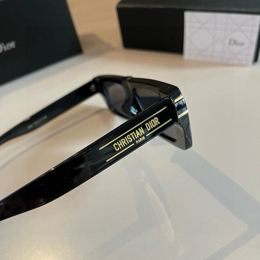 Dior Sunglasses Letter Print Temple Sunglasses Slimming Non-Prescription Unisex Couple Style Driving Beach Fishing UV Protection25ss New Sports Casual Versatile