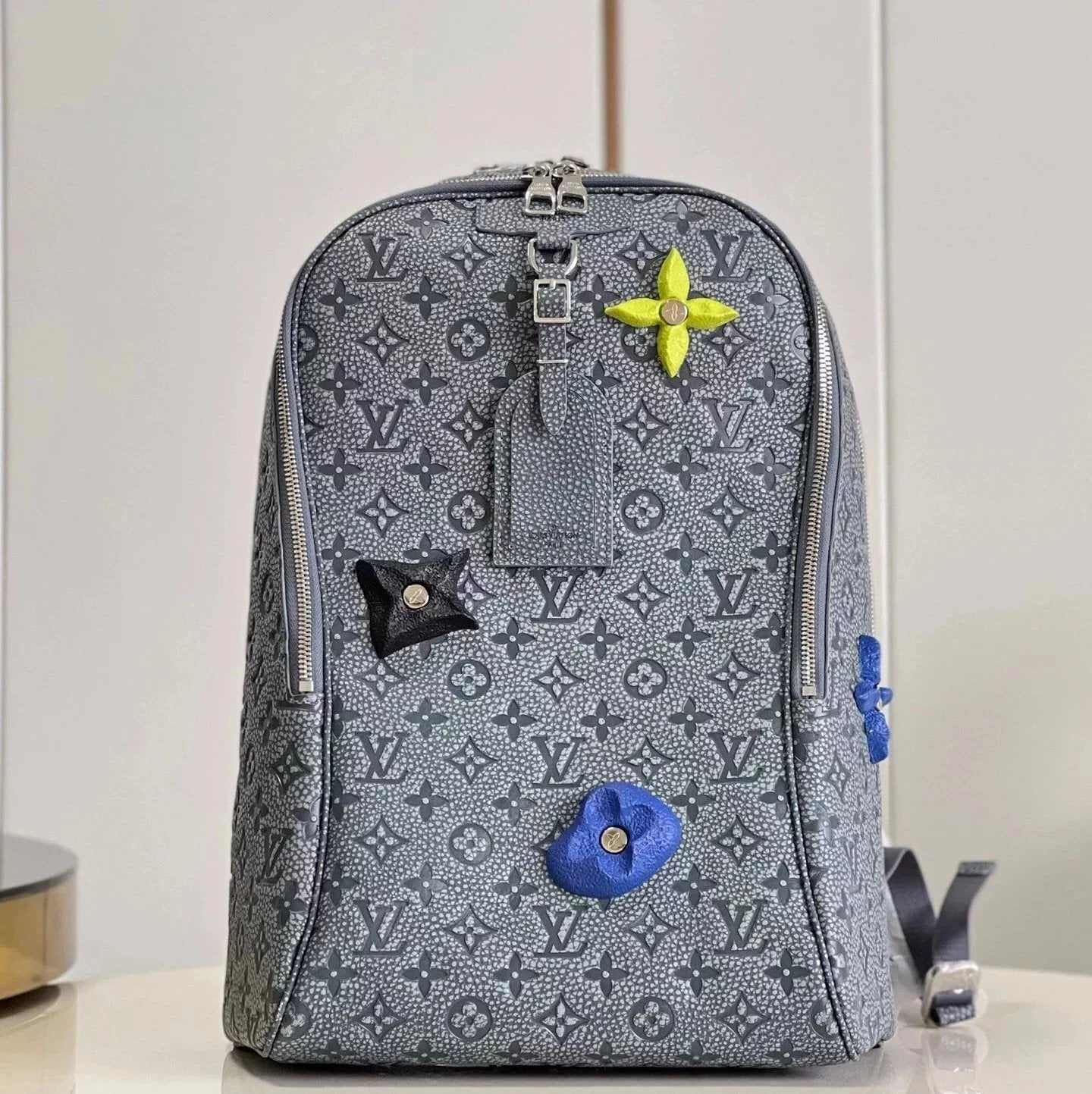 Louis Vuitton LV Backpack Top version 【Version】2022New ELLIPSE Backpack M20877Gray2022Autumn and Winter Series Set Rock Climbing Theme Cow Leather Dip Dyed Chunky Color Rock Climbing Backpack Schoolbag Hiking Backpack Travel Bag