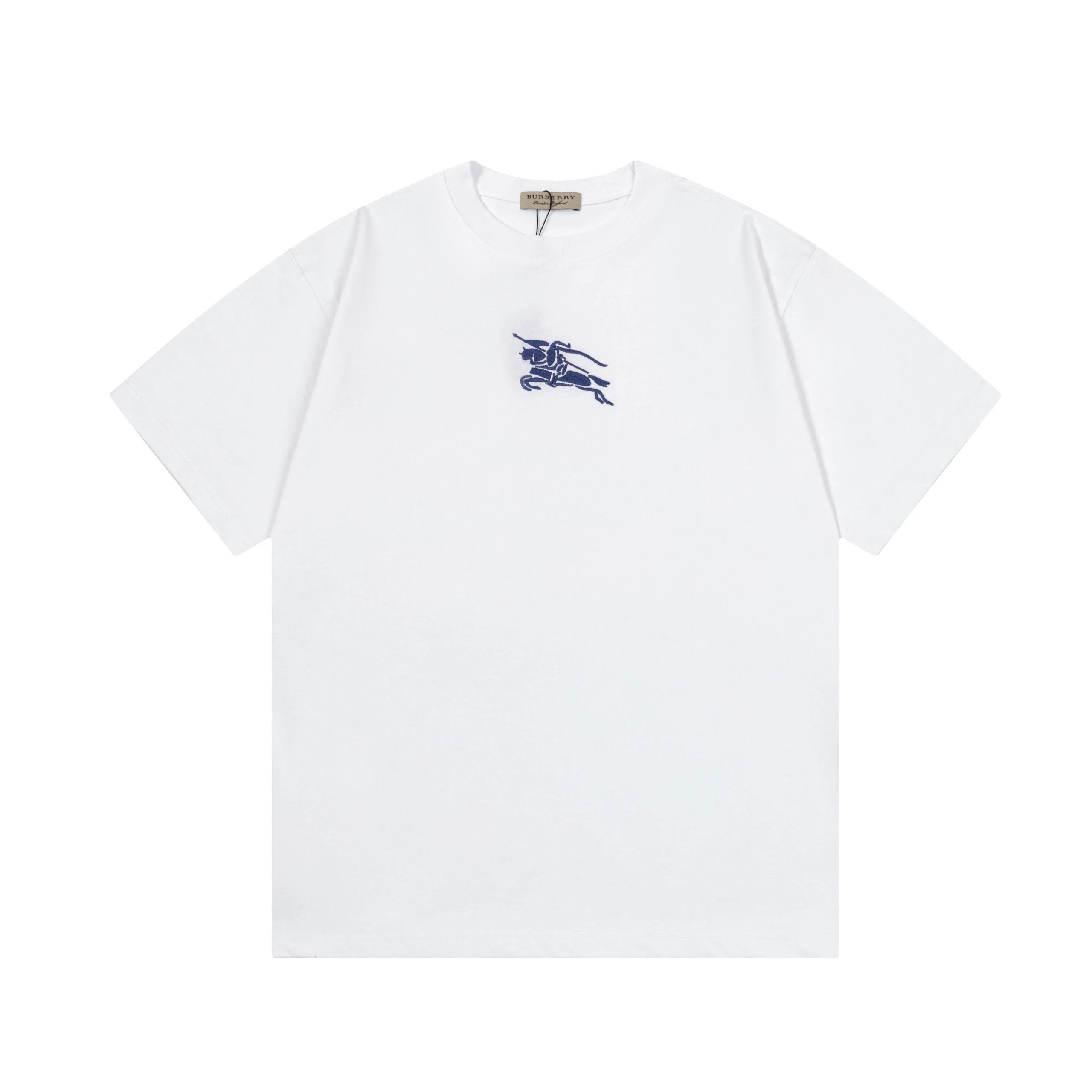 Burberry T-shirt Letter Embroidery logo round Neck Short Sleeve25ss New pure cotton T Unisex T-Shirt OS Loose Fit Base Shirt Top Half Sleeve T-Shirt