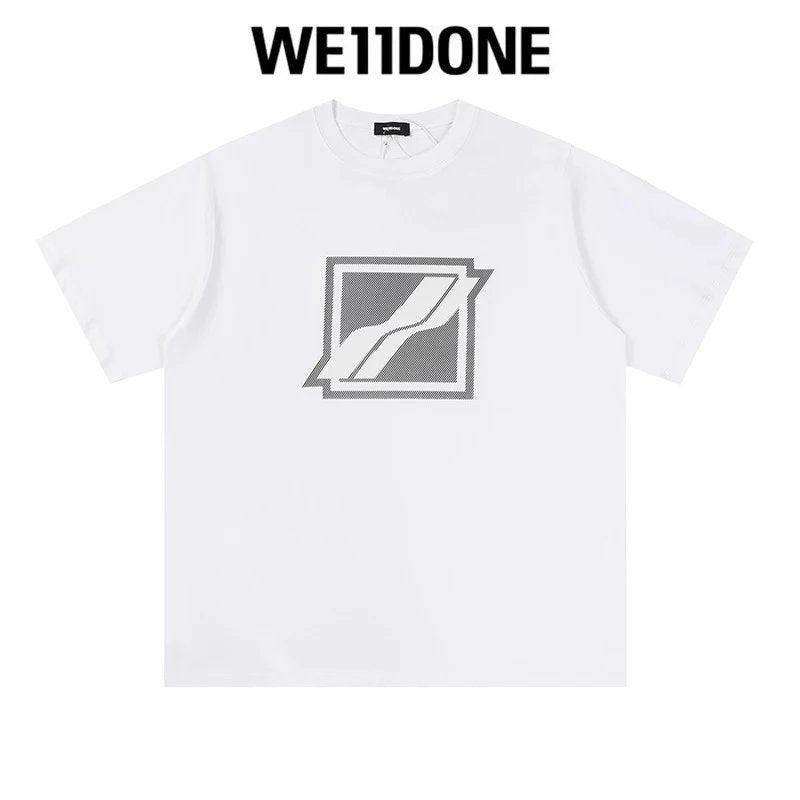 We11done T-shirt Top Spring and Summer New Large Letter Bullet Screen LOGO Simple Short Sleeve T T-shirt Loose Fashion Brand