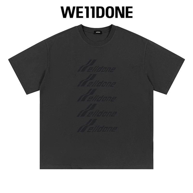We11done T-shirt Top Spring and Summer New Large Letter Bullet Screen LOGO Simple Short Sleeve T T-shirt Loose Fashion Brand