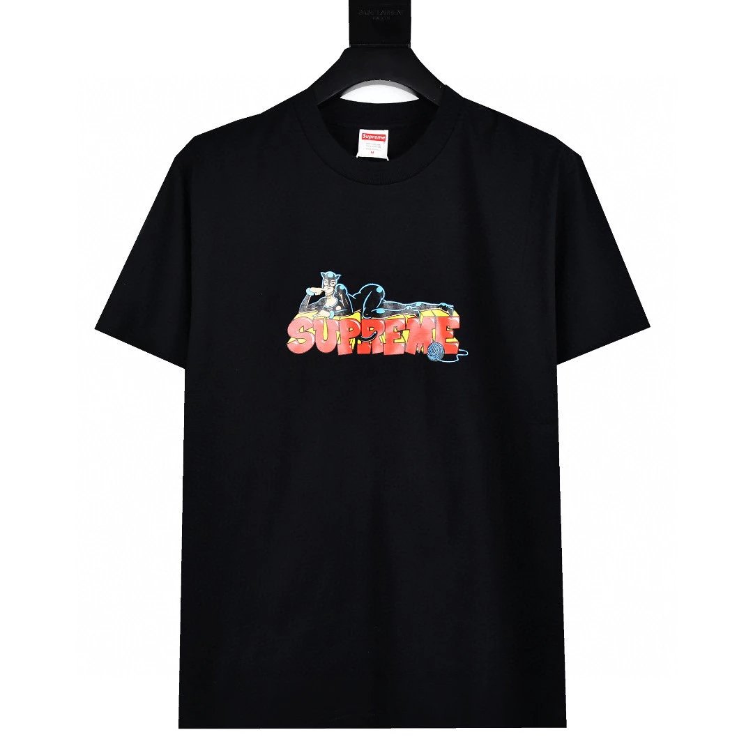 Supreme T-shirt Top VersionClassic Cherry Meditation Old Reggae Anna Nick Cotton Short Sleeve