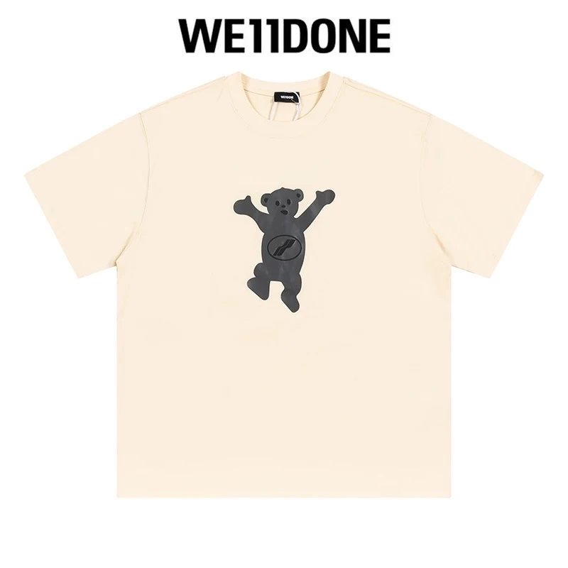 We11done T-shirt Top Spring and Summer New Large Letter Bullet Screen LOGO Simple Short Sleeve T T-shirt Loose Fashion Brand