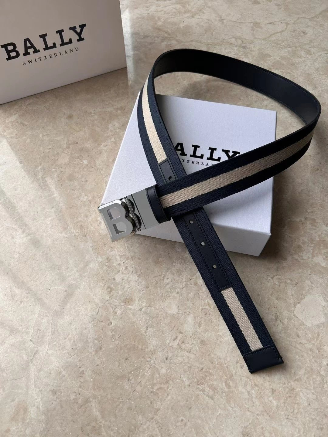 Bally Belt Top version Original Single Belt Counter New Men's Double-Sided Casual Business Belt Wide3.4cm Double-Sided Head Layer Cowhide Belt First Layer Cow Leather Belt Men and Women Business Casual Belt Belt Men's Leather Belt