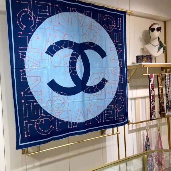 Chanel Square scarf New【Constellation Sign140】Cashmere Square Scarf