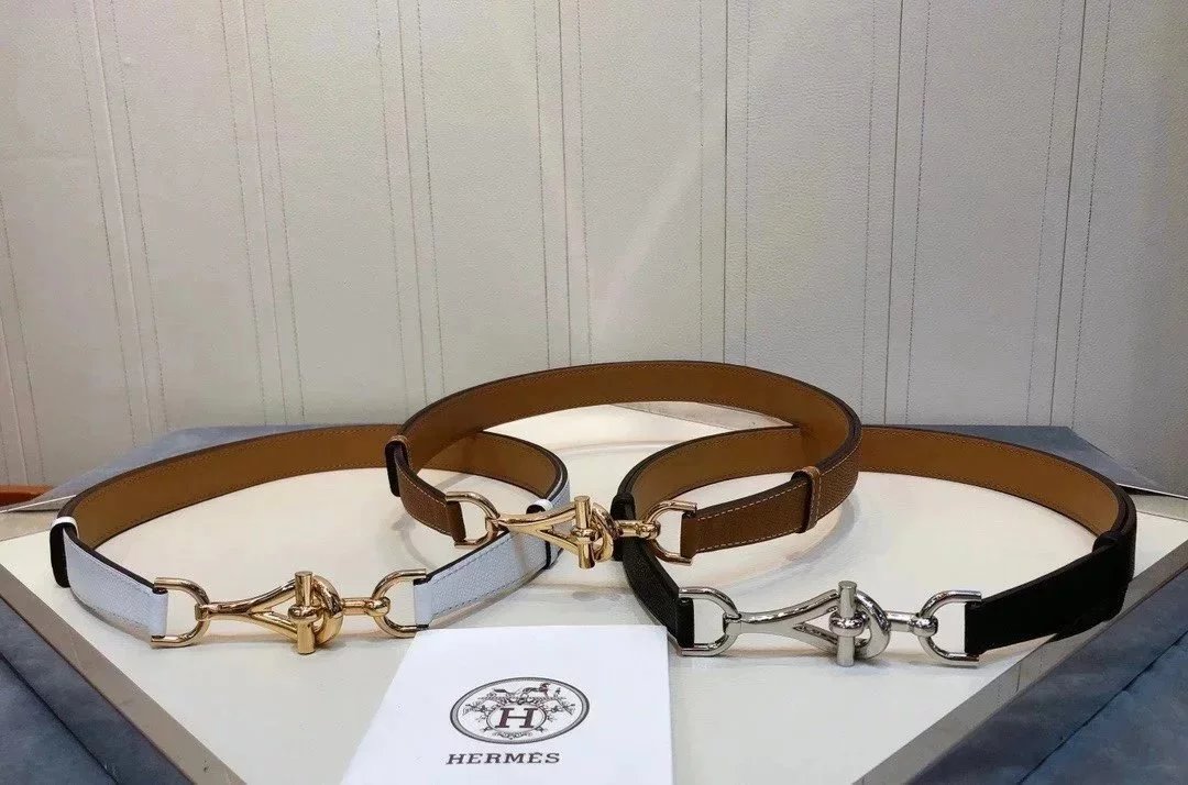 Hermes Belt Top version High Quality New Waist Belt Women's Genuine Cattlehide Leather Surface Belt Fashion Elastic Band All-Match Pants Belt