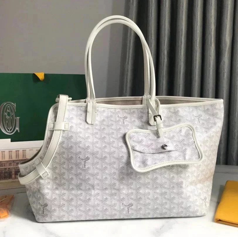 Goyard Bag Top version Elegant German New Product ChienGris&Pocket Pet Bag Travel Pet Bag Shopping Bag tote Cute Pet Bag Dog Bag Pet Bag