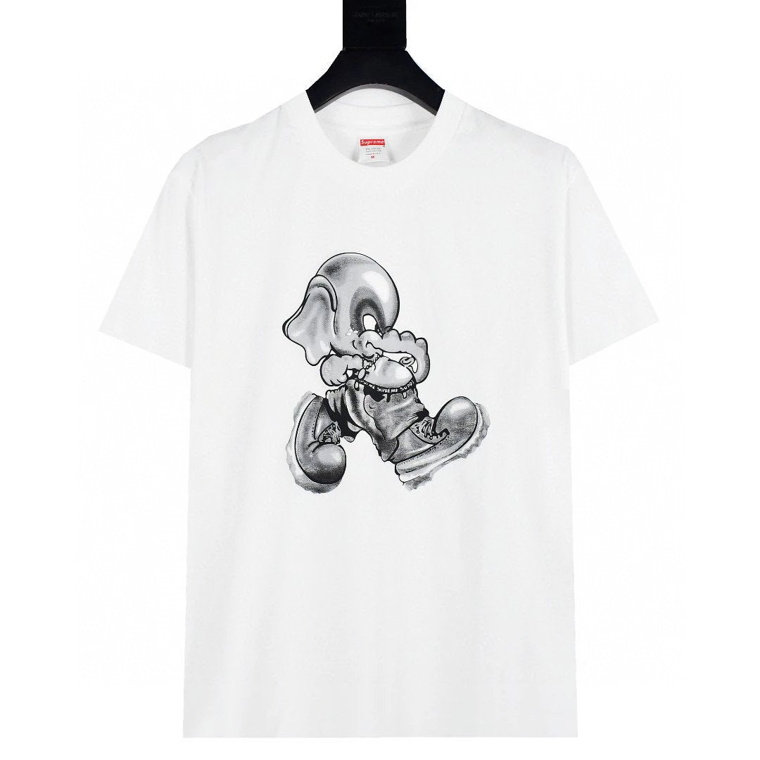 Supreme T-shirt Top VersionTrendy Classic Cherry Meditation Old Reggae Anna Nick Cotton Short Sleeve