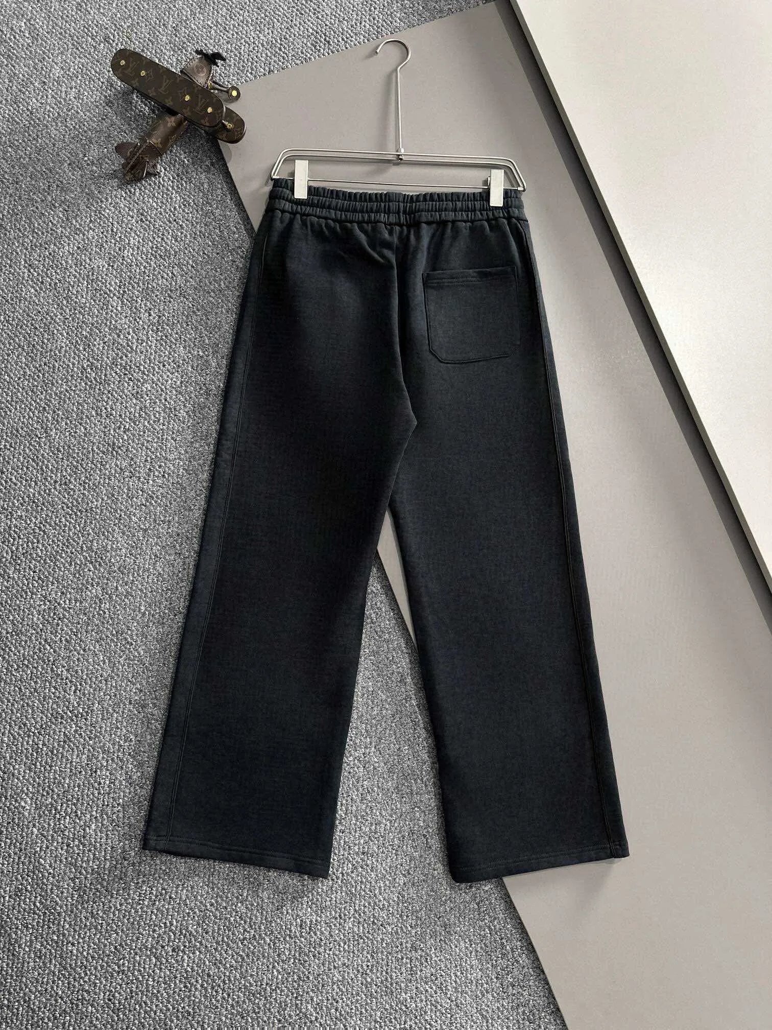 Balenciaga Sweatpants Embroidery logo Washed Tie-Dye Straight-Leg Sweatpants Sports Pants Autumn Unisex Long Pants Drawstring Winter Loose Plus Size Casual Pants High Waist Color Block
