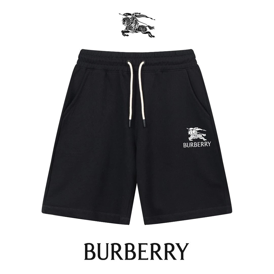 Burberry Shorts Embroidery logo Five-point Shorts25ss New Drawstring Casual Pants for Men and Women, Summer Style5Two-in-One Casual Sweatpants Pure Cotton Joggers