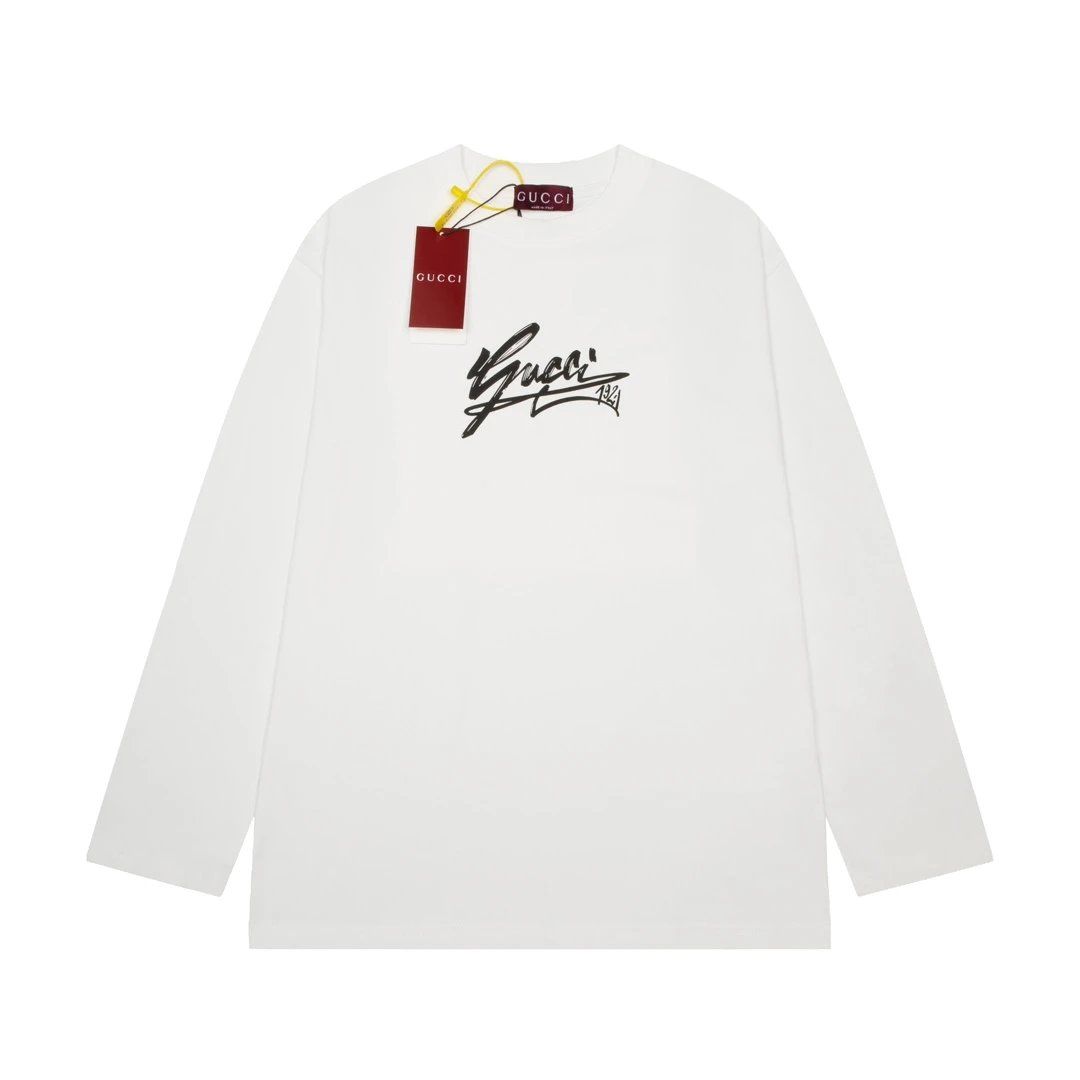 Gucci Hoodie Star Style Logo Crewneck Sweatshirt Long Sleeve Base Shirt Jacket Top Fashion Unisex Sports Casual OS Loose Fit Versatile New Autumn Winter Collection
