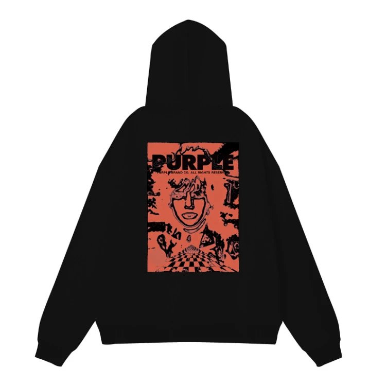 Purple Brand Hoodie Hooded Sweater Fashionablesweatshirt-SQ002